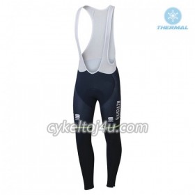 Cykelbukser 2018 Bahrain-Merida N001 Vinter Thermal Fleece